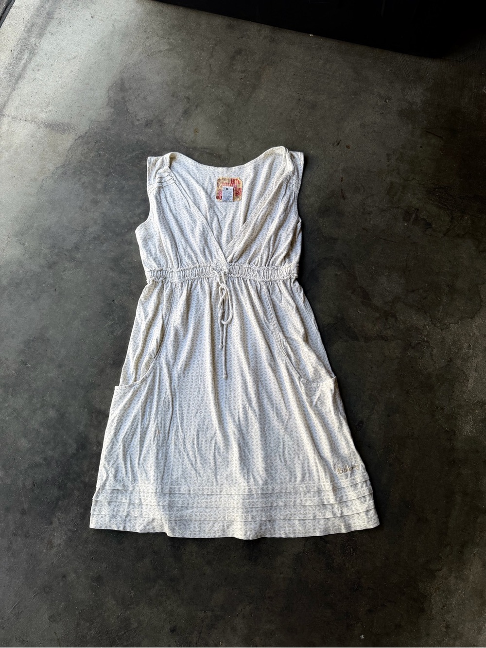 Billabong Milkmaid Dress Floral Sleeveless Boho Cottagecore Prairie Woman’s L